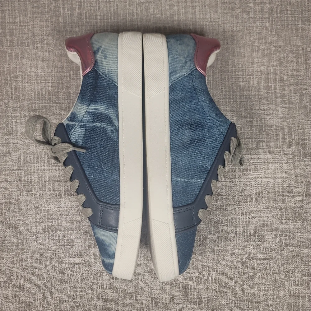 NEW Circus NY Sam Edelman Devin Women's Blue Denim Sneakers Size 8 Shoes - Picture 4 of 11